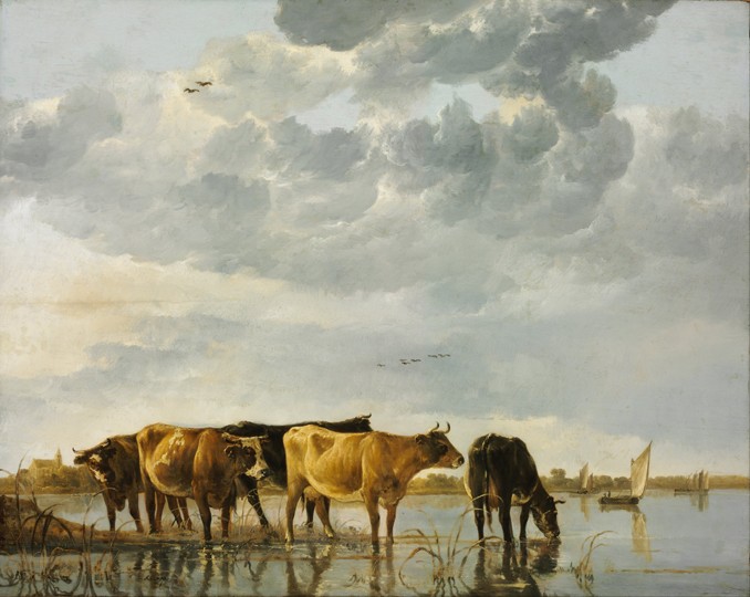 Cows in a River from Aelbert Cuyp