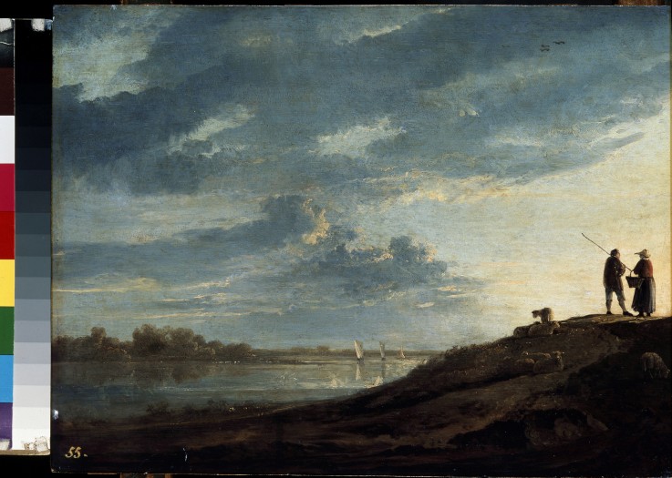 Sunset over the River from Aelbert Cuyp