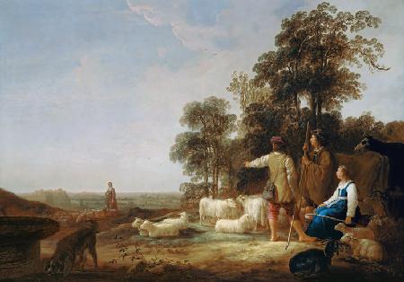 A Landscape with Shepherds and Shepherdesses