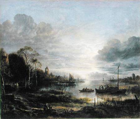 Landscape in Moonlight from Aert van der the Elder Neer