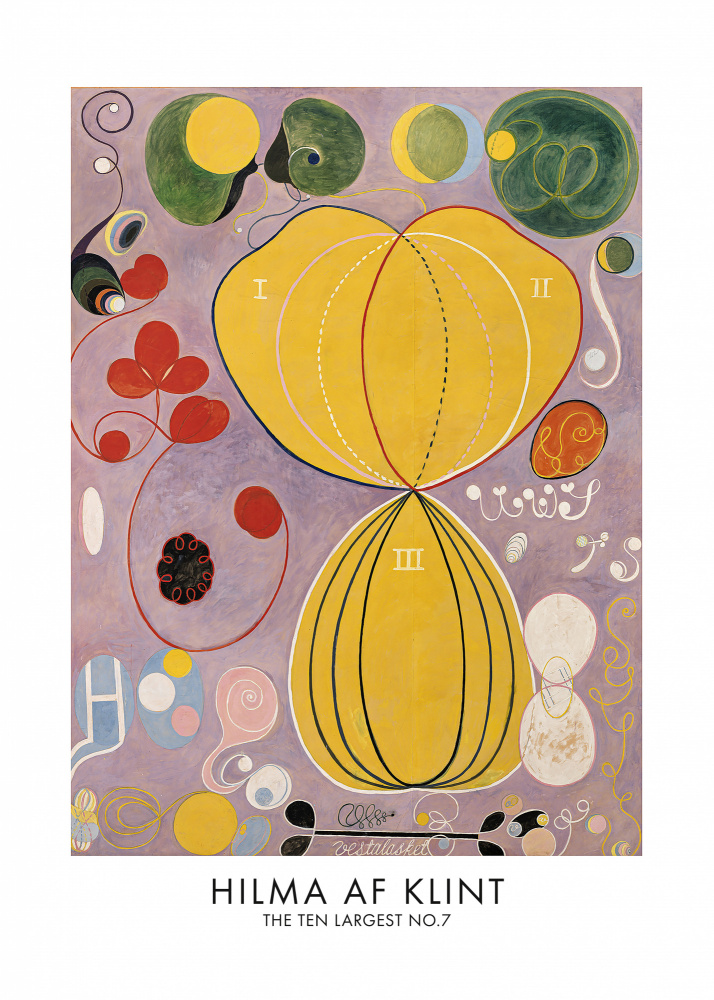The Ten Largest No.7 Poster from Hilma Af Klint