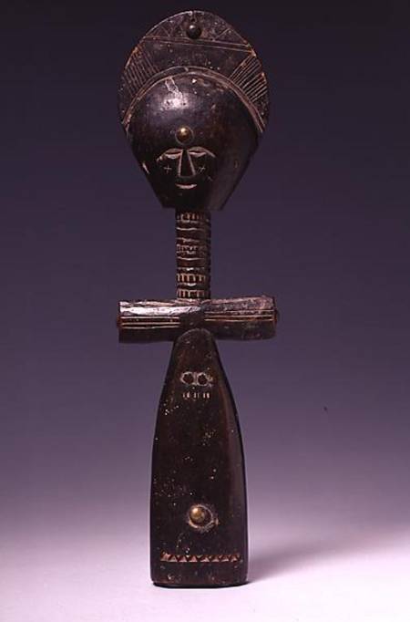 Akan or Bono Akuaba Figure from Ghana (wood) from African