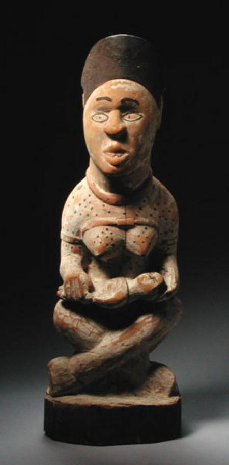 Kongo Figure with Baby, Congo from African