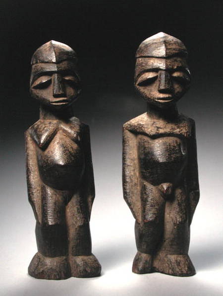 Two Lobi Figures, Ghana from African