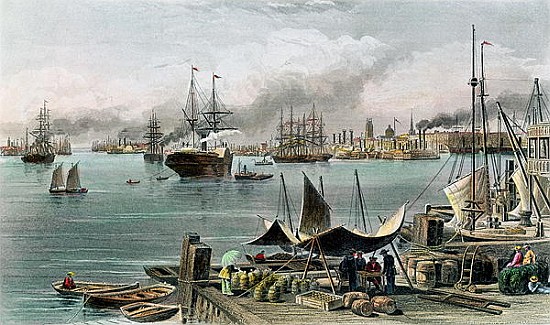 Port of New Orleans; engraved by D.G. Thompson from (after) Alfred R. Waud