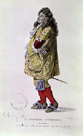 Follow me, that I might a little show my dress about the town'', illustration of Monsieur Jourdain f