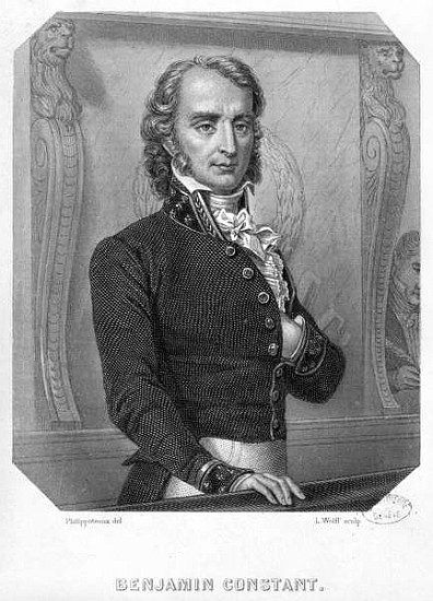 Henri Benjamin Constant de Rebecque (1767-1830) at the Tribune from (after) Felix Philippoteaux