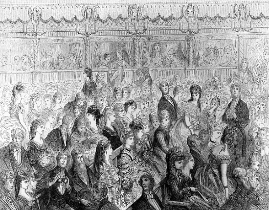 The Stalls, Covent Garden Opera, from ''London, a Pilgrimage'', written by William Blanchard Jerrold from (after) Gustave Dore