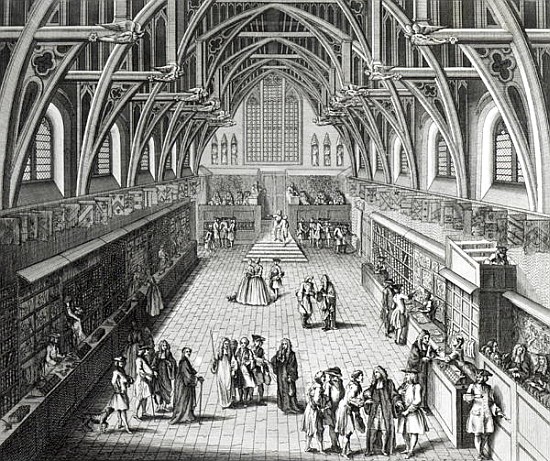Westminster Hall, The First Day of Term, A Satirical Poem, 1797 ; engraved by C.Mosley from (after) Hubert Gravelot