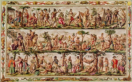 The Principal Peoples of the Americas, c.1798-99 from (after) Jacques Grasset de Saint-Sauveur