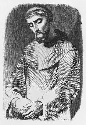 Abelard as monk at Saint-Gildas-de-Rhuys, illustration from ''Lettres d''Heloise et d''Abelard''; en