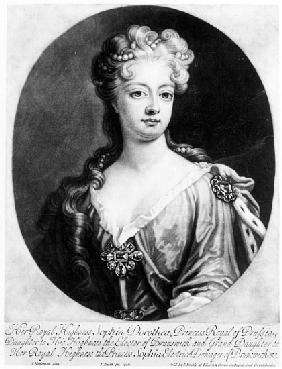 Sophia Dorothea, Queen of Prussia; engraved by John Smith