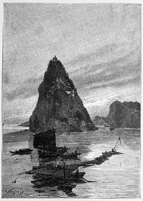 Rock of the Little Orphan on the Yangtze River