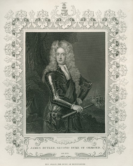 James Butler, 2nd Duke of Ormond; engraved by Henry Robinson from (after) Sir Godfrey Kneller