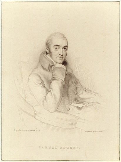 Samuel Rogers; engraved by William Finden from (after) Sir Thomas Lawrence