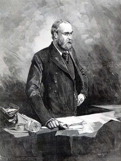 Charles Stewart Parnell, in the witness box during the Special Commission investigating alleged link from (after) Walter Wilson