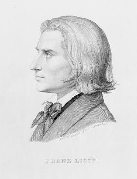 Franz Liszt; engraved by Gonzenbach