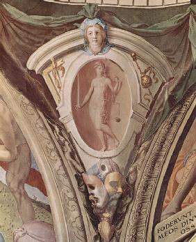 Allegories Of The Cardinal Virtues. Frescoes In The Chapel Of Eleonora Da Toledo