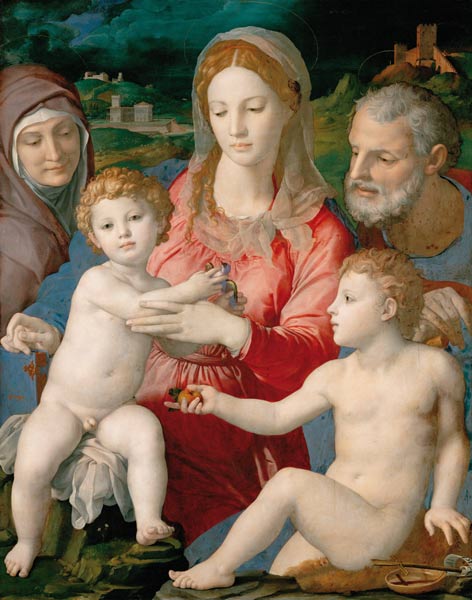 The Holy Family with Saints Anne and John the Baptist from Agnolo Bronzino