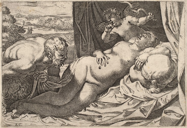 Satyr and Nymph from Agostino Carracci