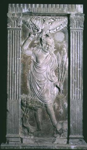 Jupiter from a series of reliefs depicting planetary symbols and signs of the zodiac