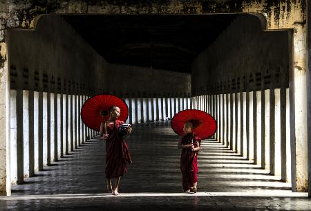 Two Monks Walking Home