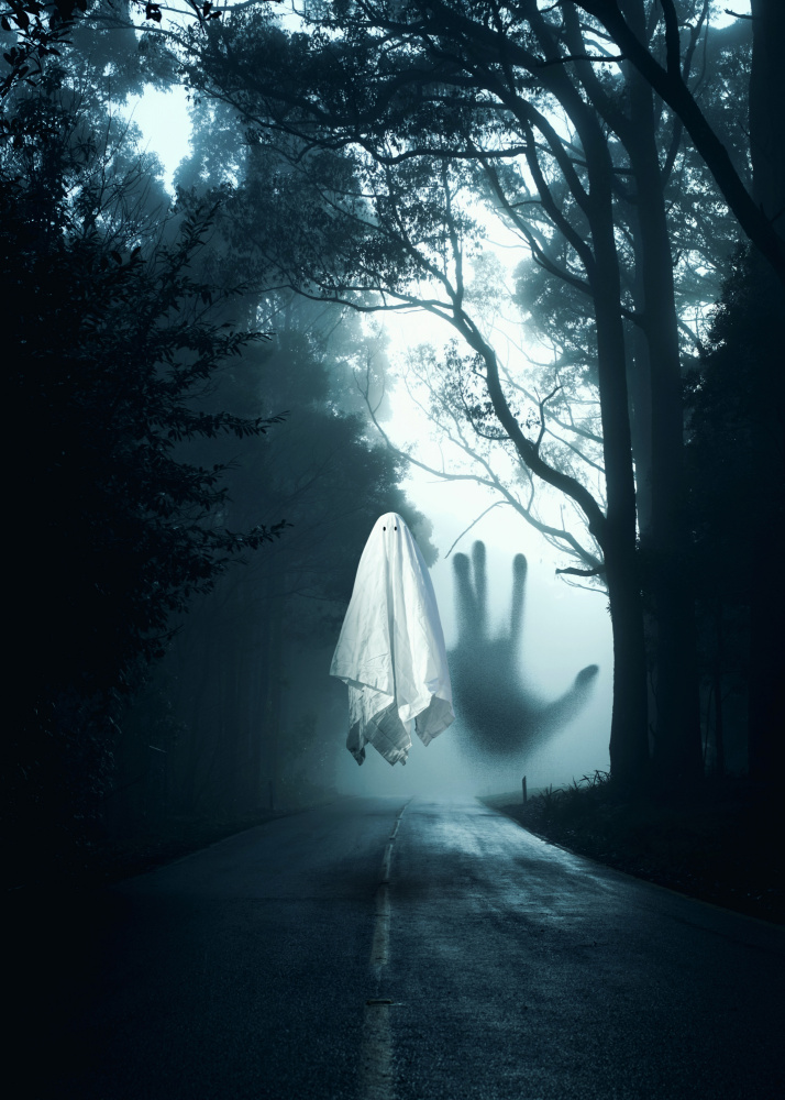 Ghost Halloween In The Dark Road from Al Barizi
