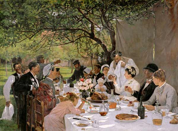 The Wedding Meal at Yport from Albert Auguste Fourie