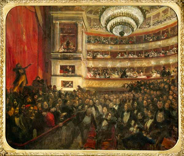 Performance of 'Hernani' by Victor Hugo (1802-85) in 1830 from Albert Besnard