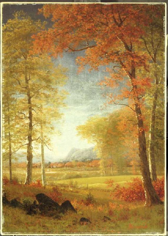 Herbst in Oneida County, New York. from Albert Bierstadt
