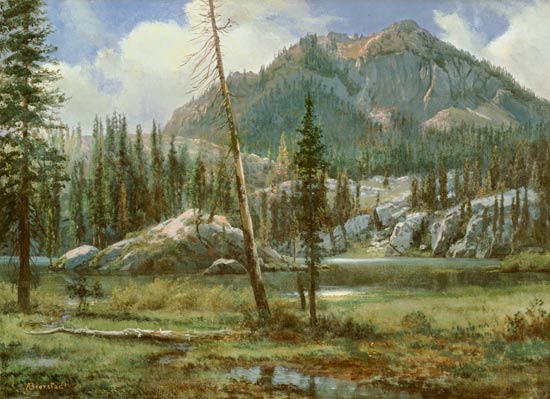 Sierra Nevada Mountains from Albert Bierstadt