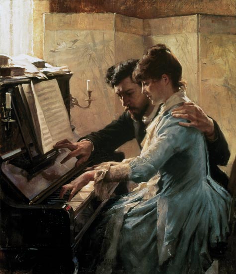 At the Piano from Albert Edelfelt