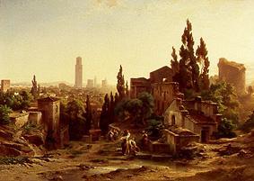 Verona, seen by the Giardino Giusti from Albert Emil Kirchner
