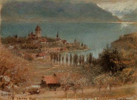 Spietz, Lake Thun from Albert Goodwin