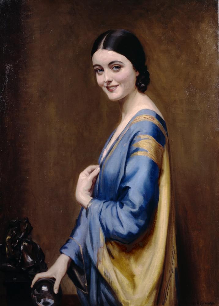 Blue and Gold Dress from Albert Henry Collings