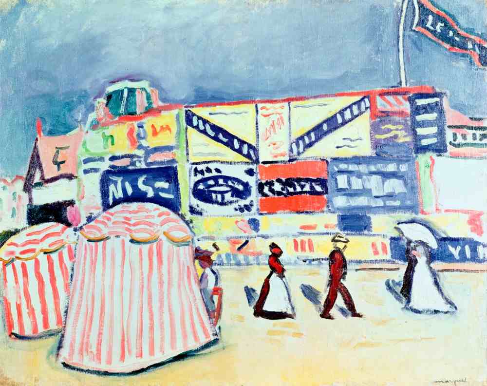 Billboards at Trouville from Albert Marquet