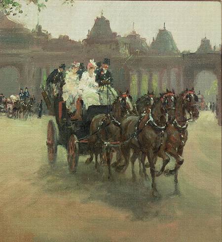 Carriages at Hyde Park from Albert Snr. Ludovici