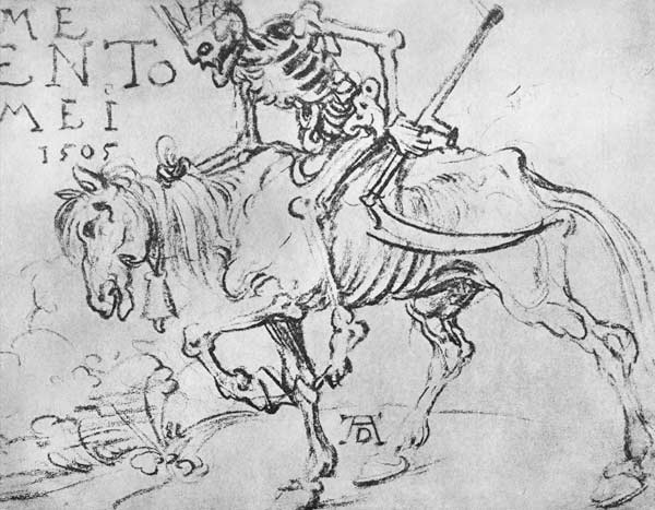 Duerer, King Death on Horseback 1505 from Albrecht Dürer