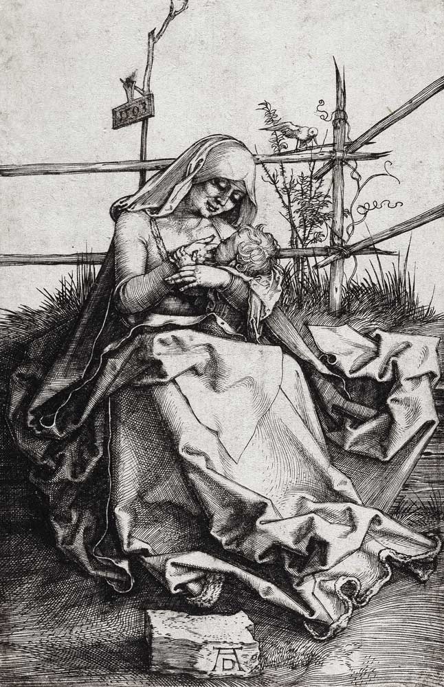 Maria auf der Rasenbank, das Kind stillend from Albrecht Dürer