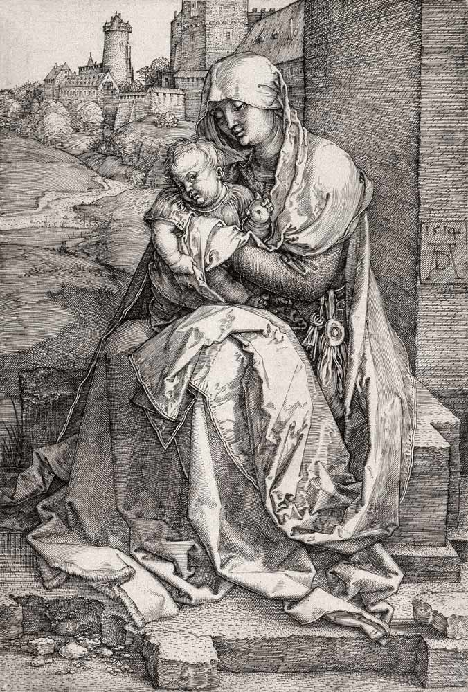 Maria mit dem Kind an der Mauer from Albrecht Dürer