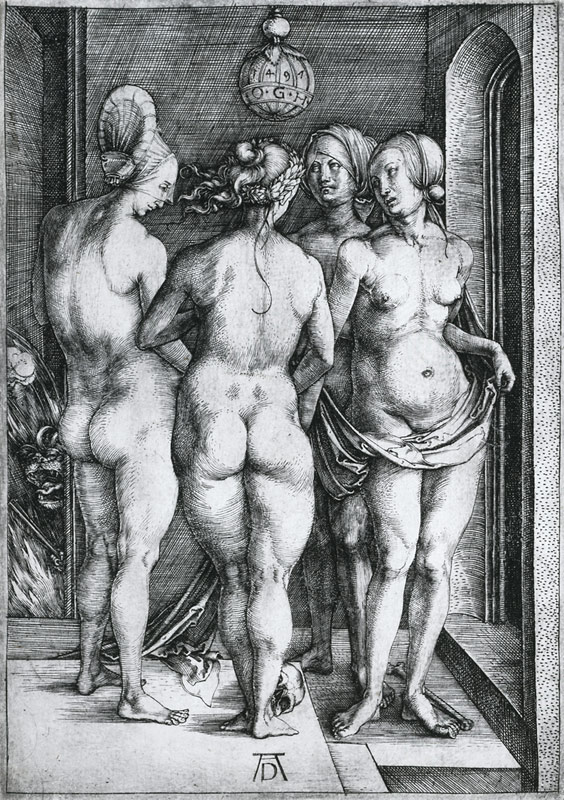 Four Naked Women (The Four Witches) from Albrecht Dürer