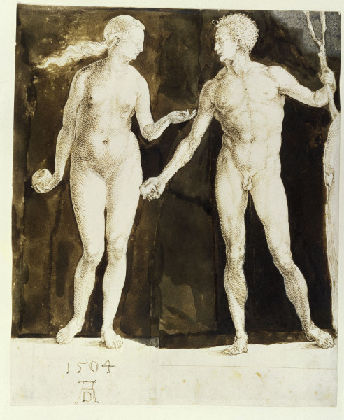 A.Dürer / Adam and Eve (New York) from Albrecht Dürer