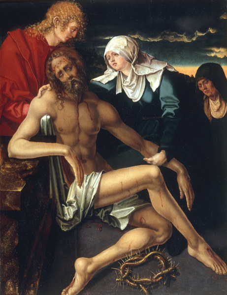 A.Dürer / Lamentation of Christ / Paint. from Albrecht Dürer