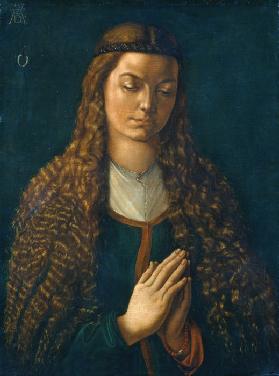 Portrait of a Young Woman with Her Hair Down