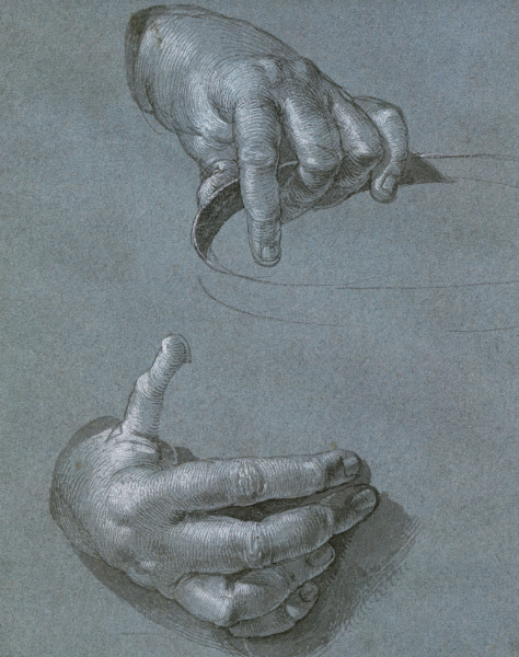 Study of hands from Albrecht Dürer