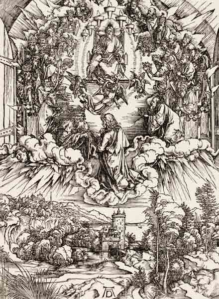 John before God & the Elders / Dürer from Albrecht Dürer
