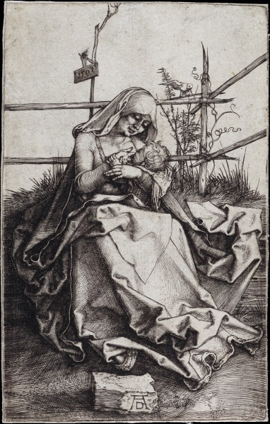 Madonna on a Grassy Bench from Albrecht Dürer