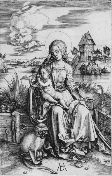 The Madonna with the Monkey from Albrecht Dürer