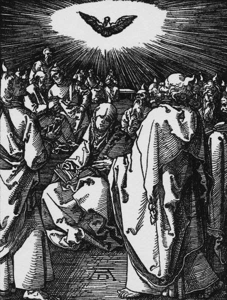 Outpouring of the Holy Ghost / Dürer from Albrecht Dürer