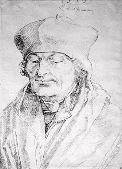 Portrait of Desiderius Erasmus (1469-1536) 1520 from Albrecht Dürer